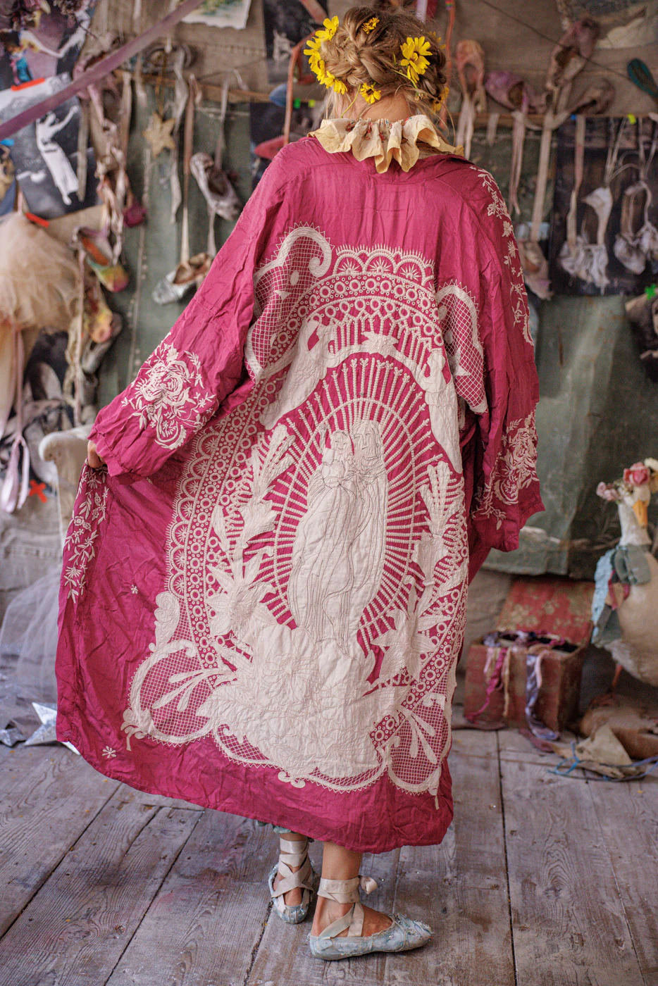 Appliqué Blessed Kimono