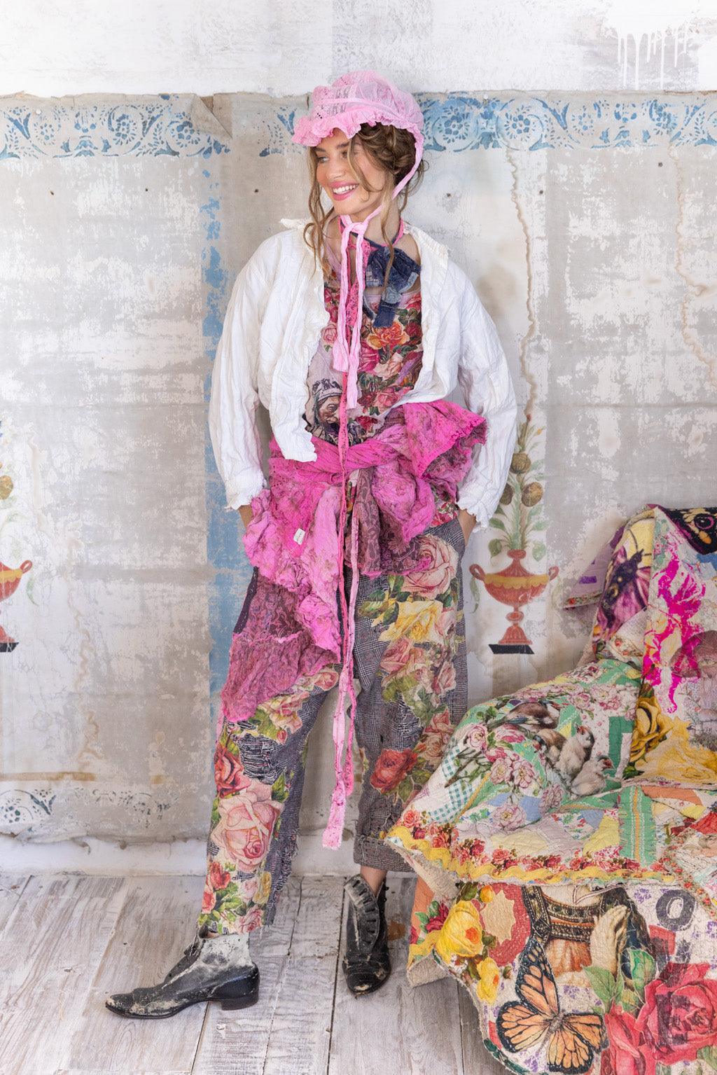 Appliqué Flower Miner Pants - Image 2