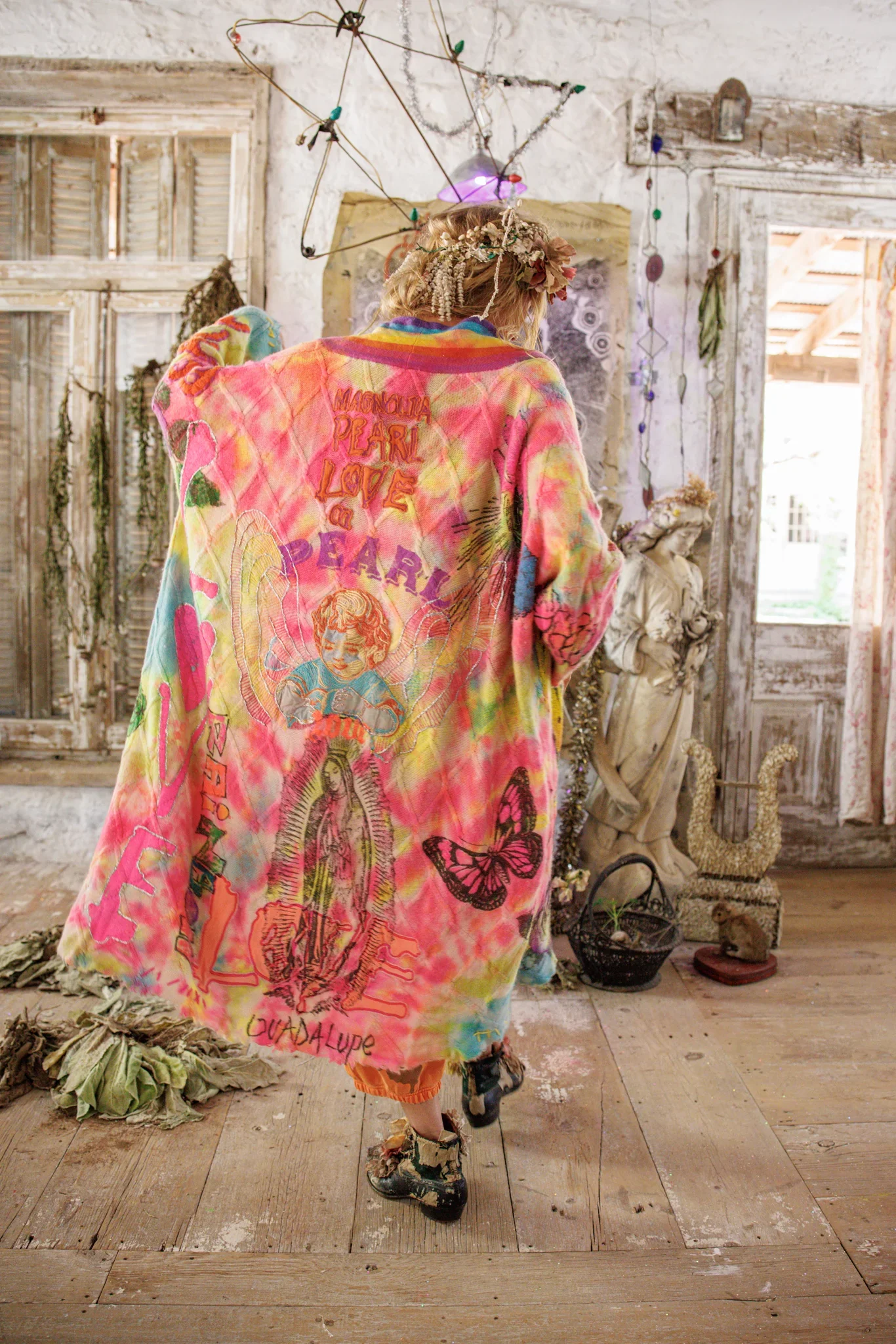 Cable Knit Madonna Kimono - Image 5