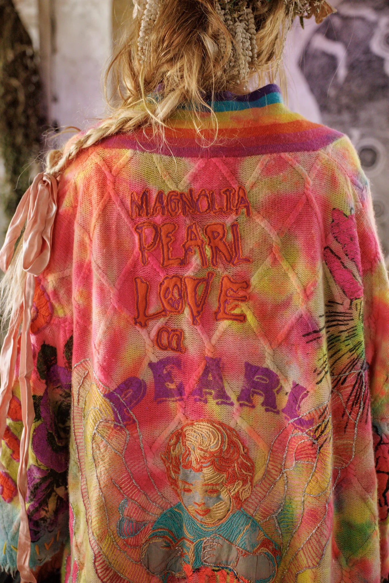 Cable Knit Madonna Kimono - Image 6