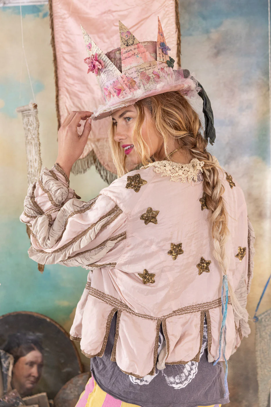 Silk Cropped Monique Jacket - Image 7