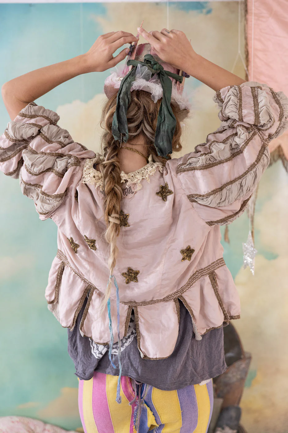 Silk Cropped Monique Jacket - Image 9