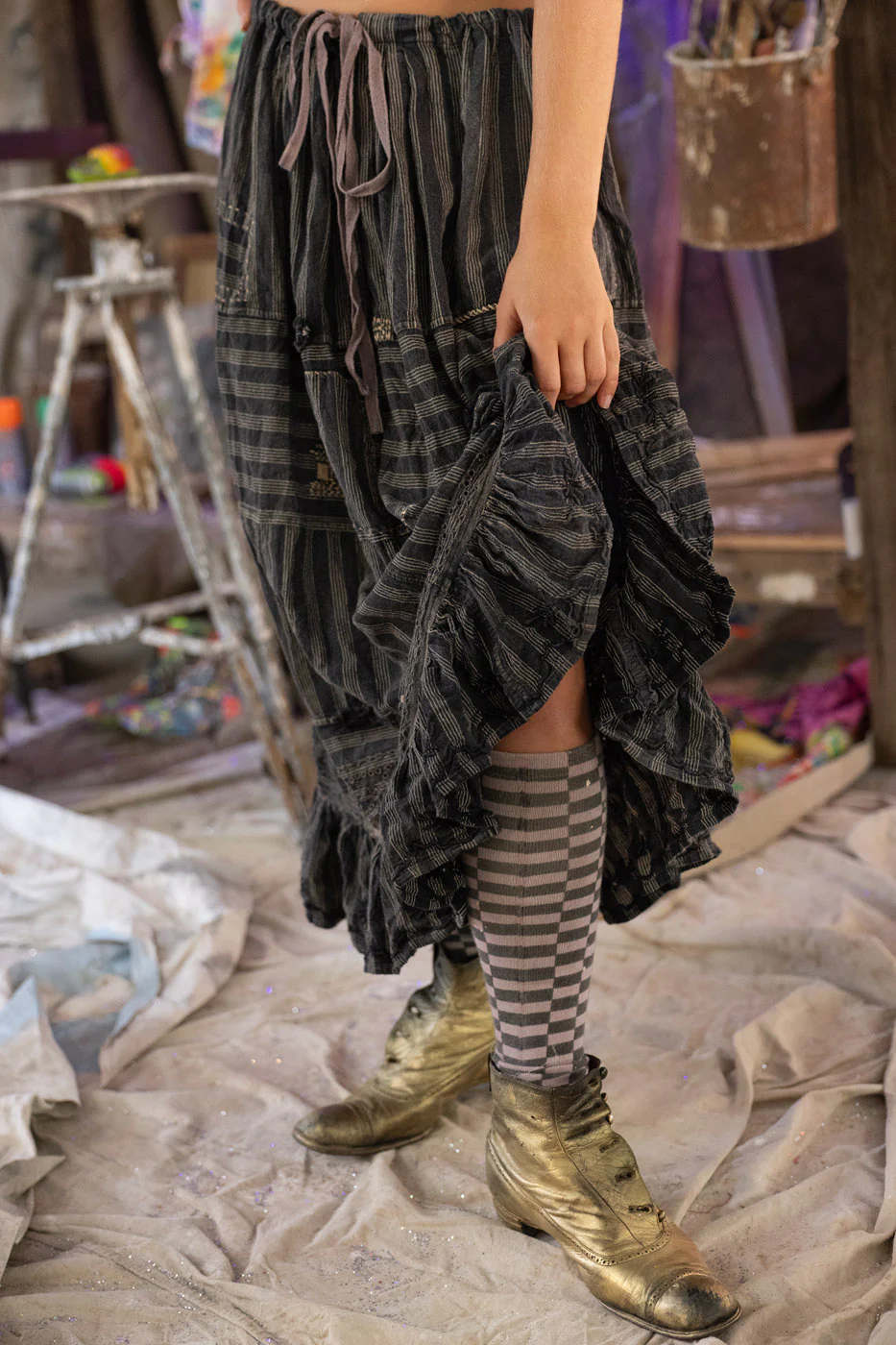 Embroidered Pissarro Skirt