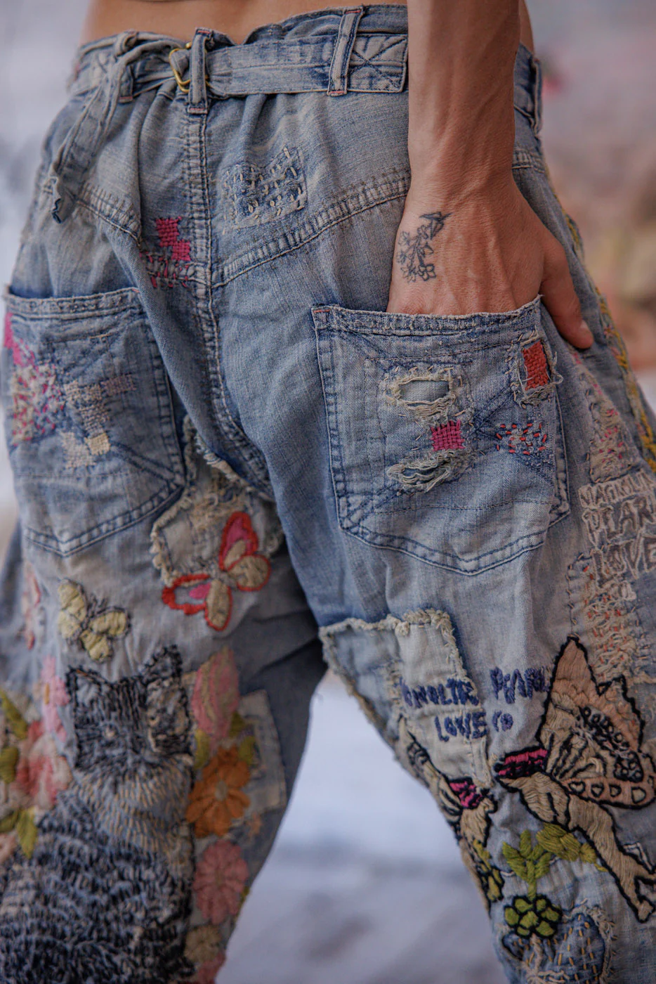 Embroidered Toby Miner Denims - Image 11