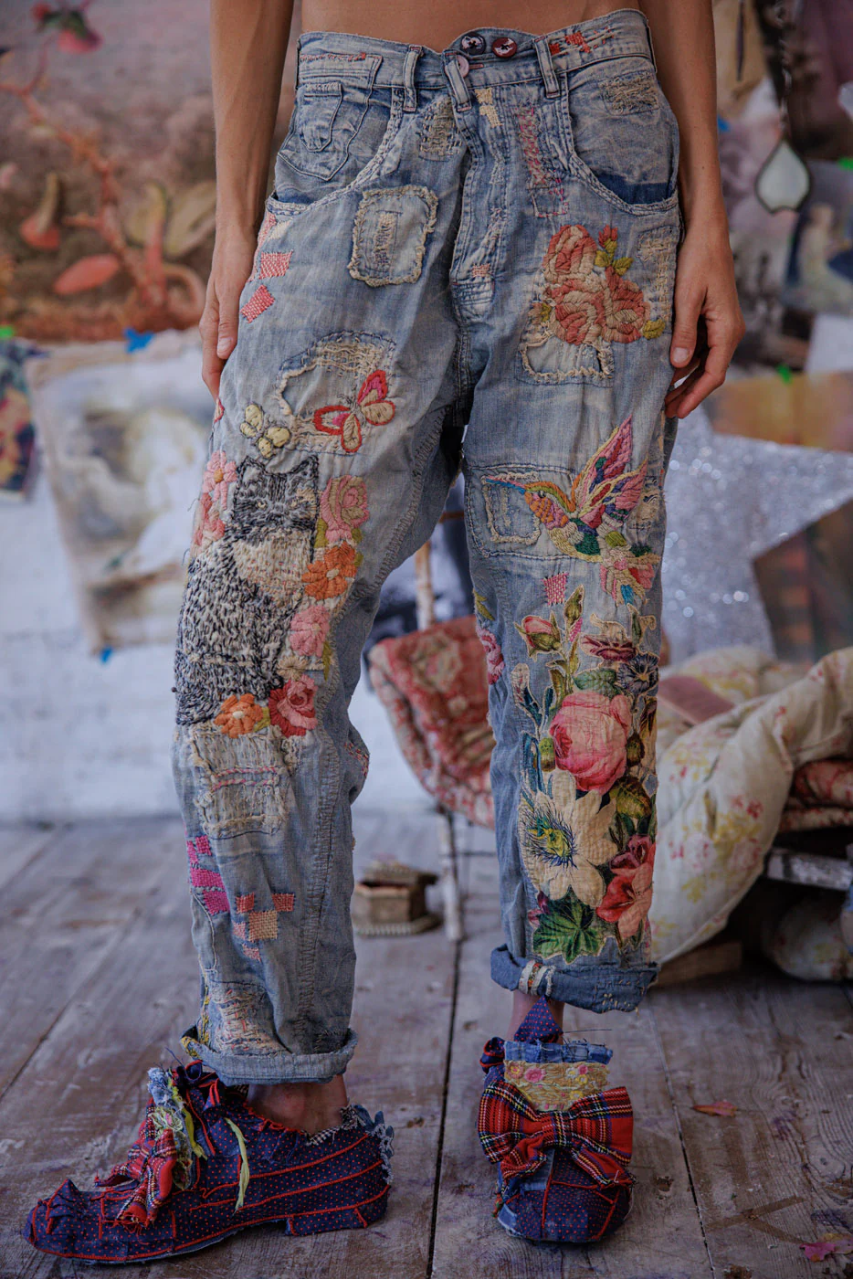 Embroidered Toby Miner Denims - Image 2
