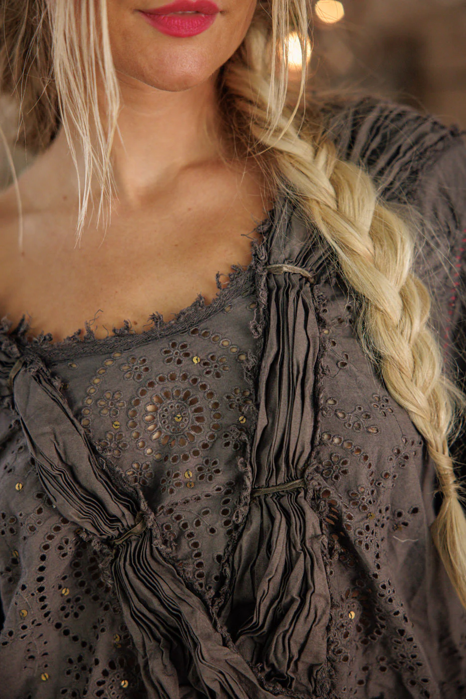 Eyelet Nonnie Belle Blouse - Image 3