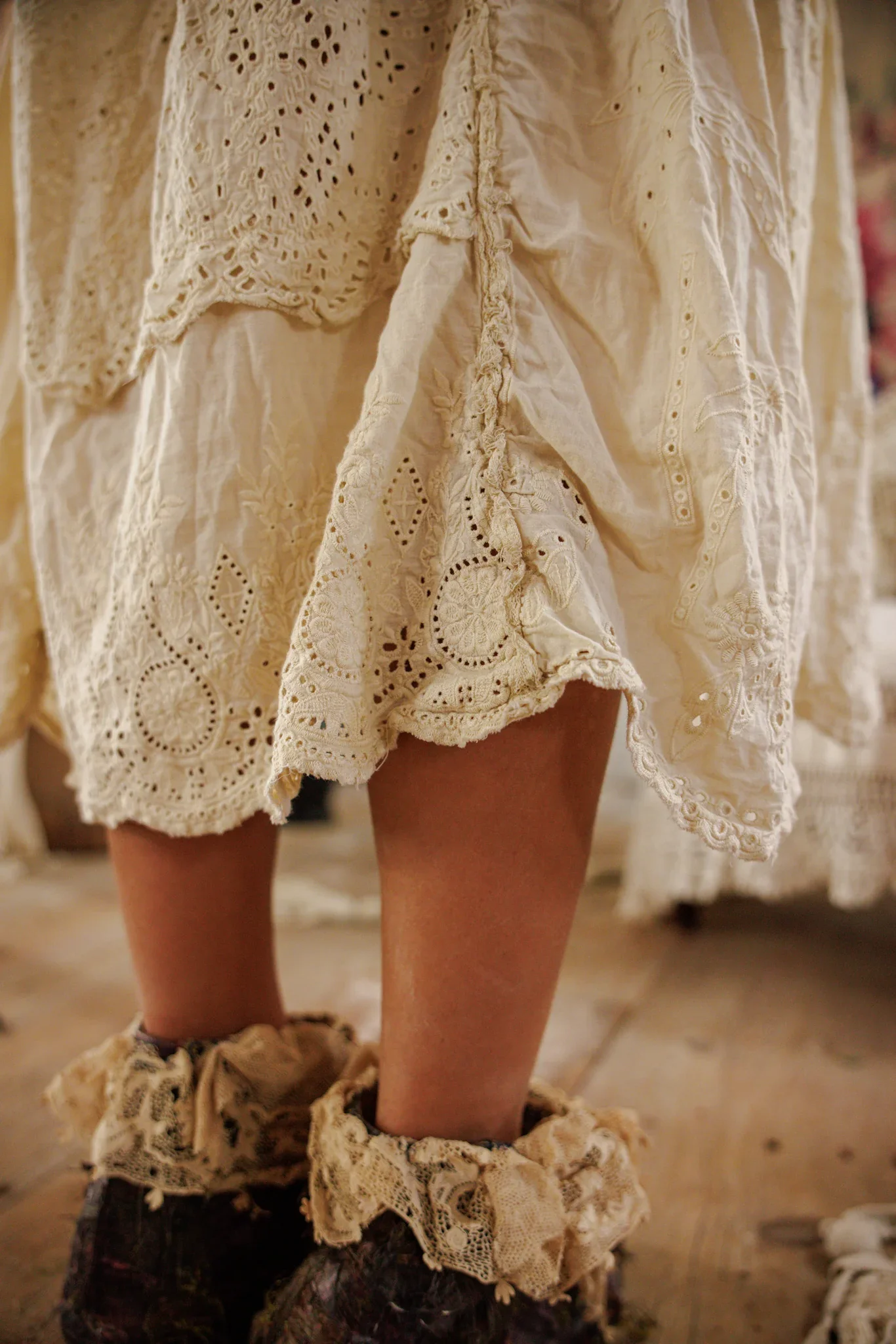 Eyelet Patchwork Helenia Dress - Image 11