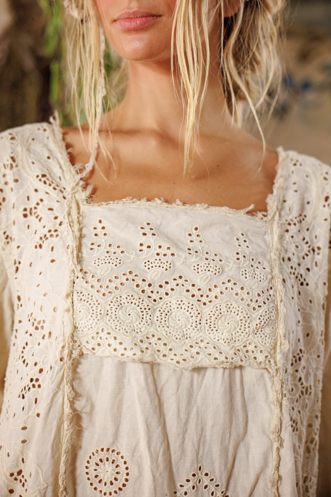 Eyelet Patchwork Helenia Dress - Image 6
