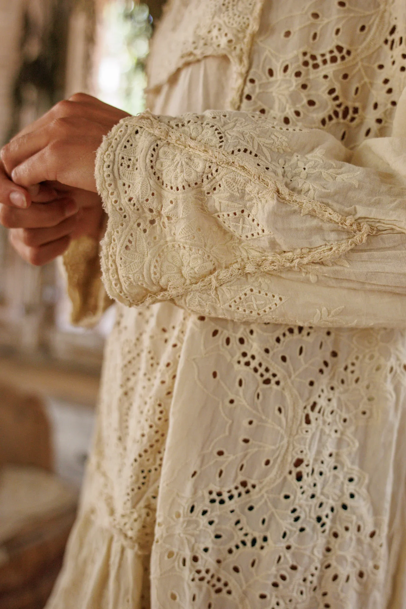 Eyelet Patchwork Helenia Dress - Image 7