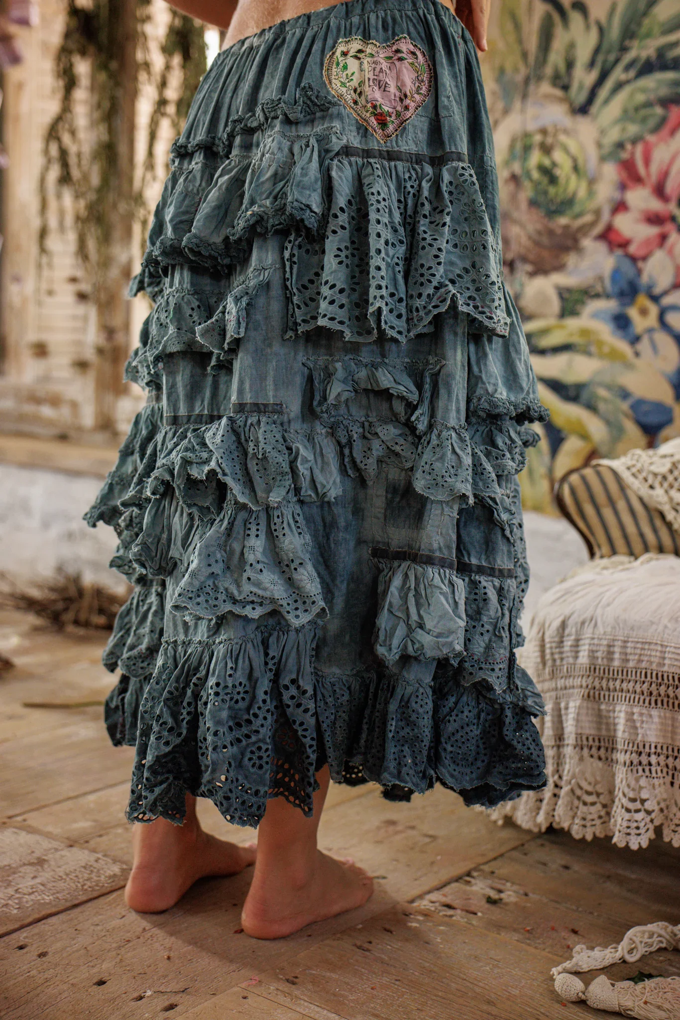 Eyelet Ruffle Guapa Skirt - Image 3
