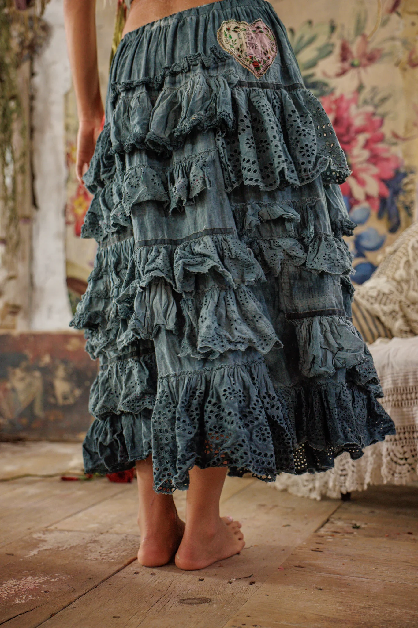 Eyelet Ruffle Guapa Skirt - Image 4
