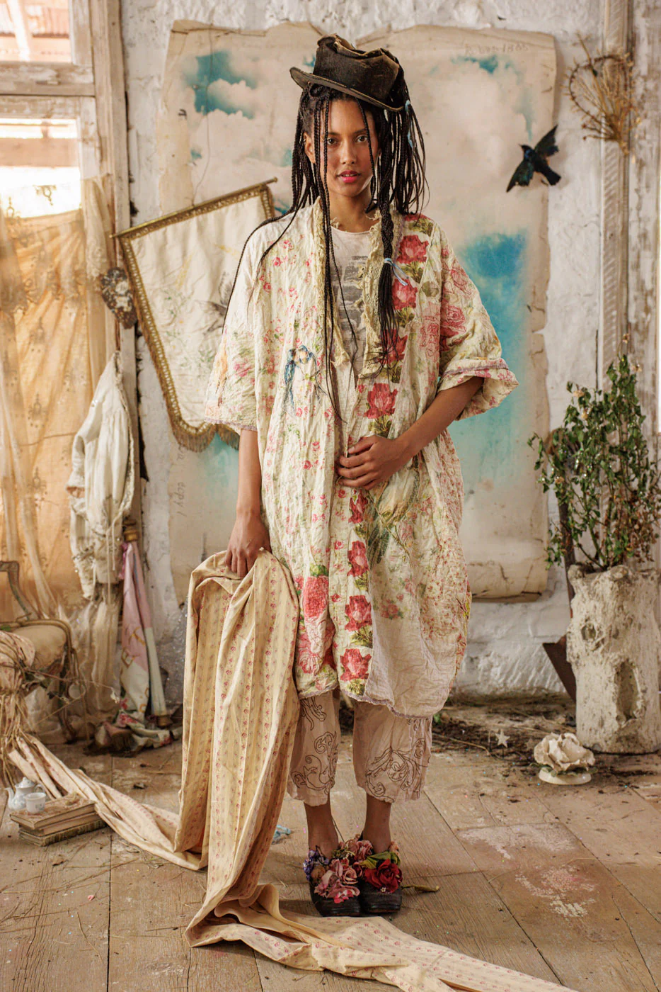 Floral Patchwork Vijji Kimono