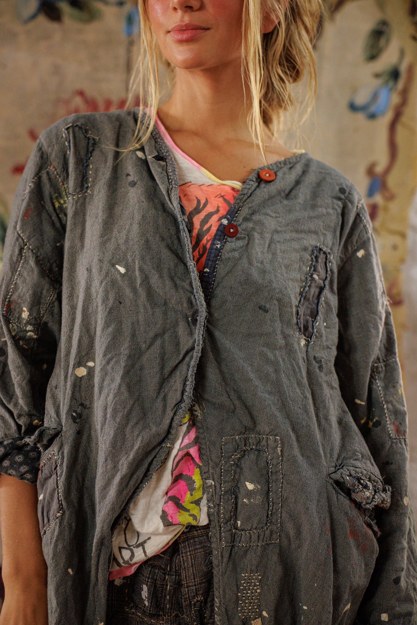 Leni Coat with Paint - Image 3