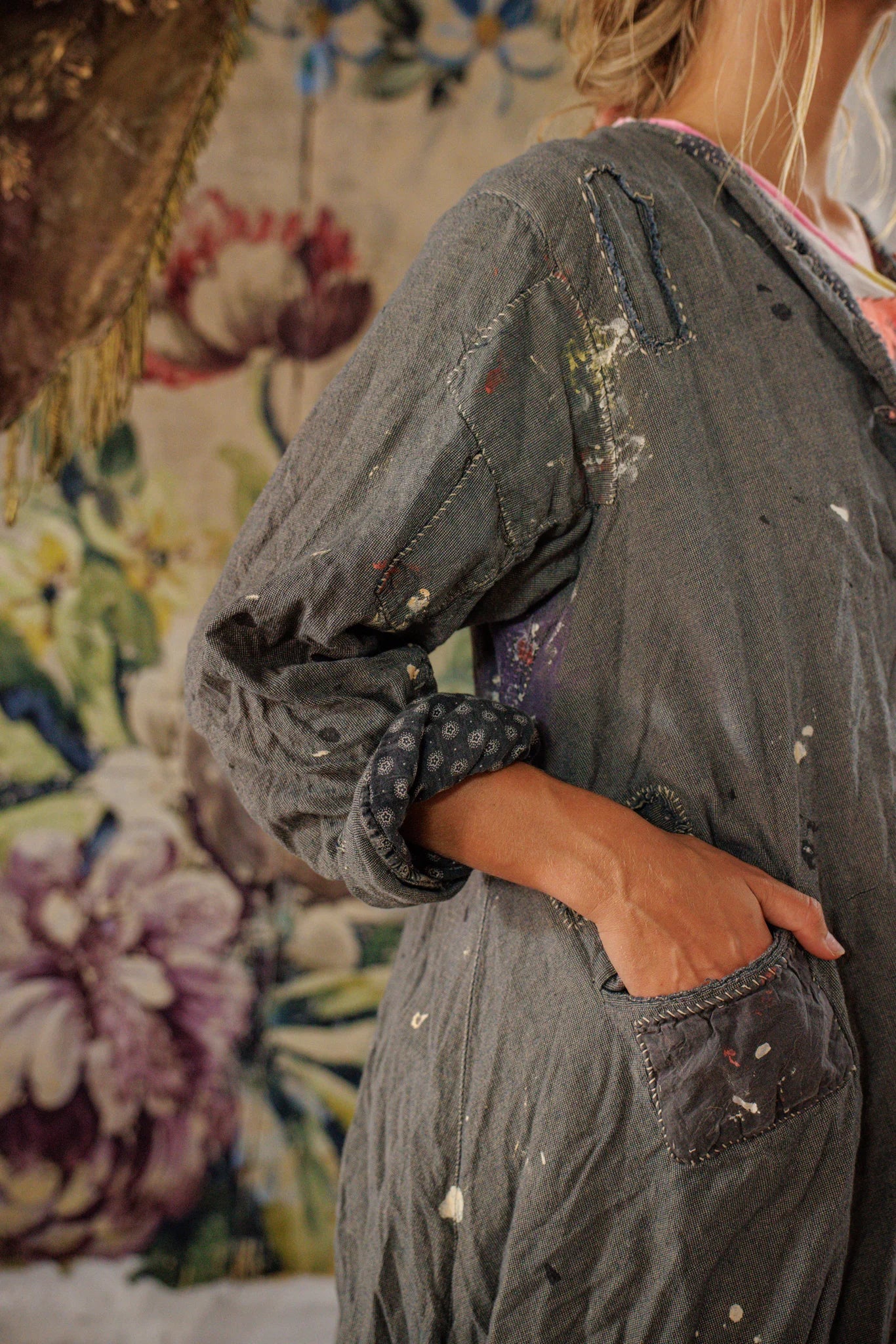 Leni Coat with Paint - Image 6