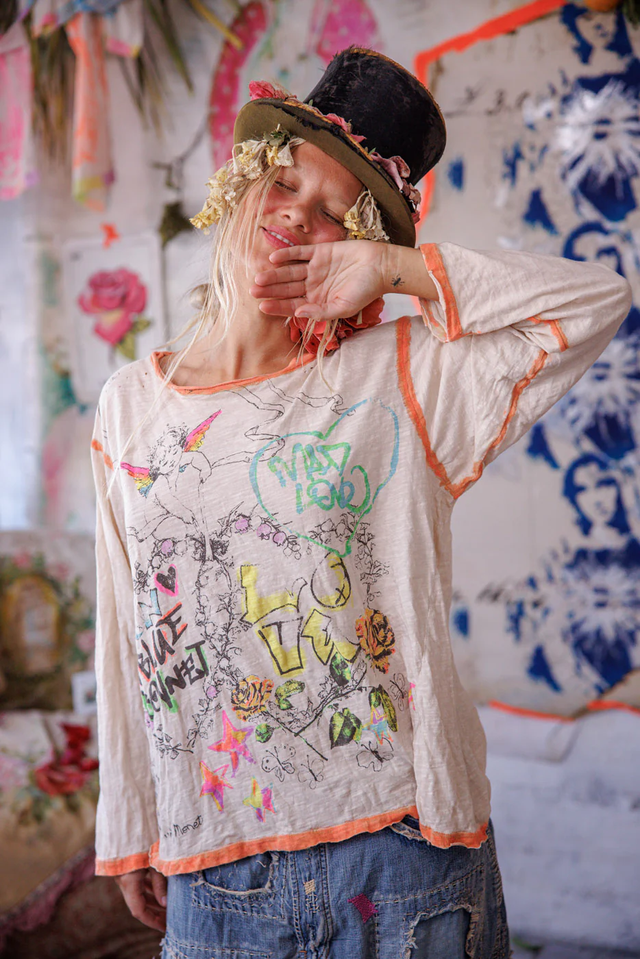 Neon Bluebonnet Viggo Tee