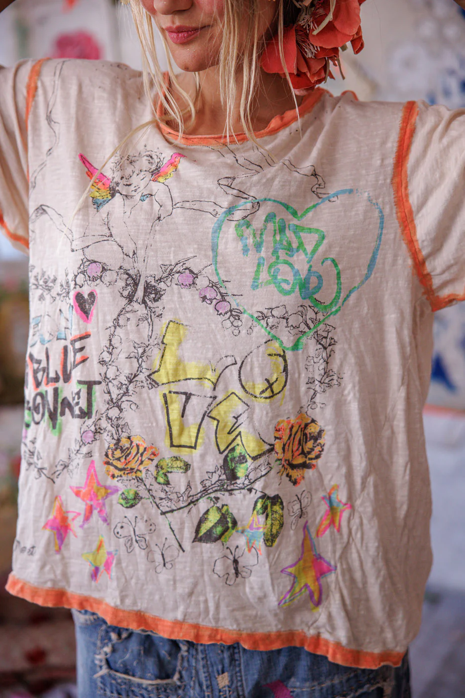 Neon Bluebonnet Viggo Tee - Image 2