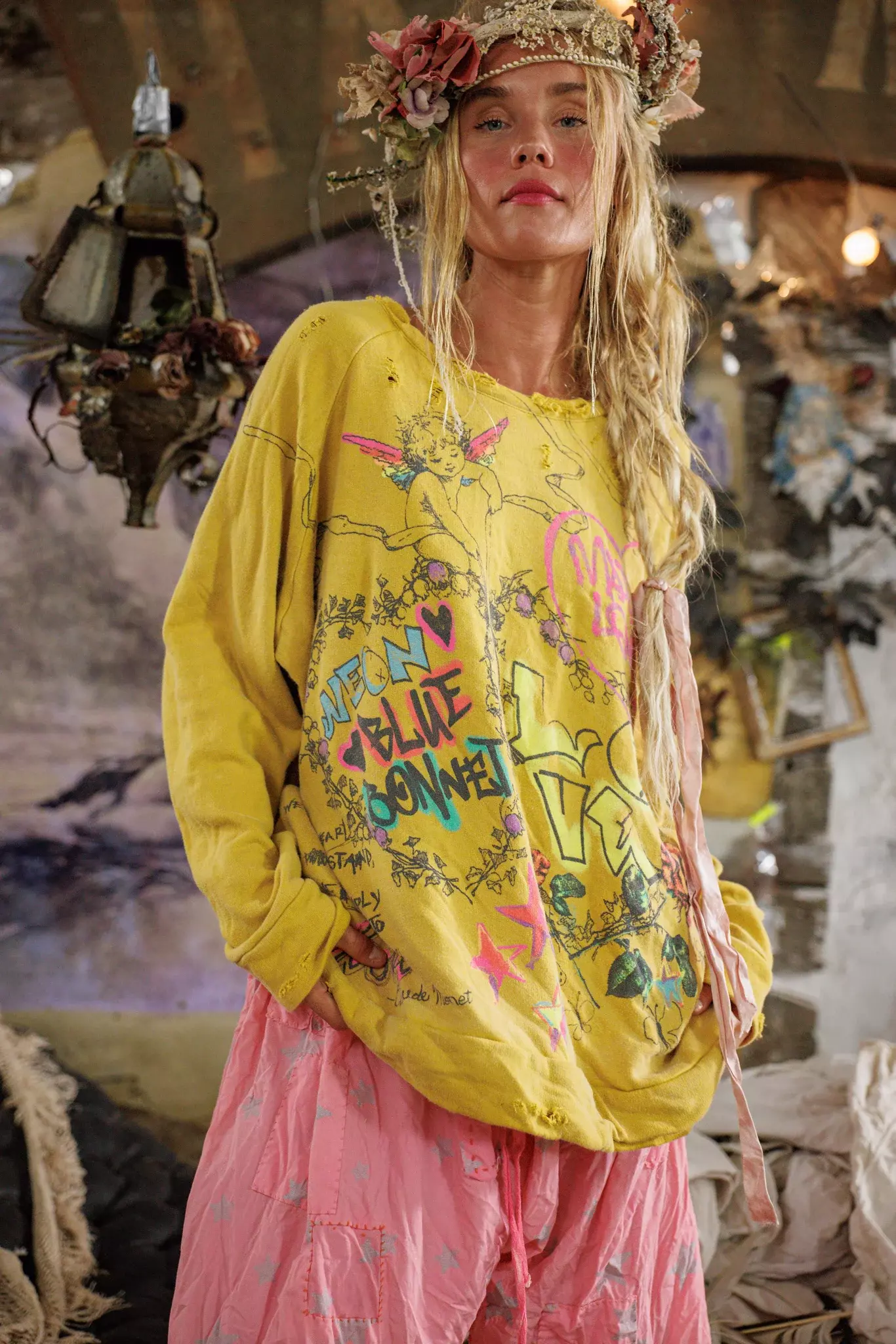 Neon Bluebonnet Richi Sweatshirt