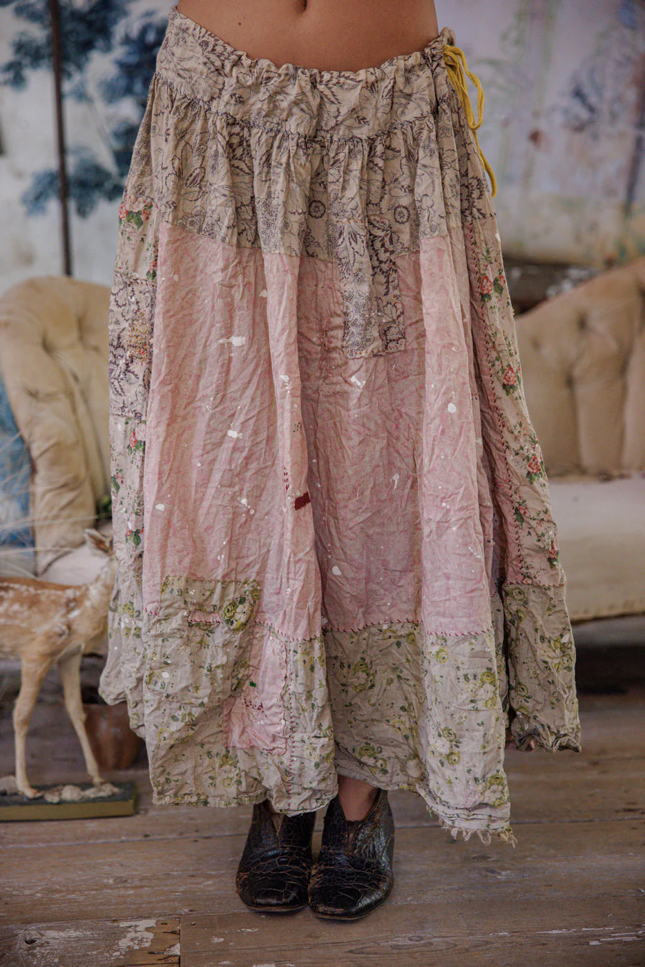 Patchwork Old Friends Skirt