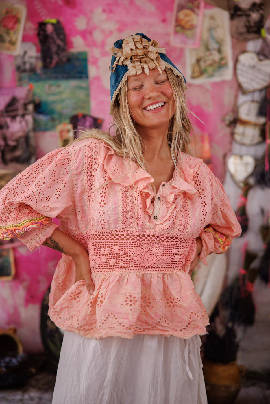 Rose Pompadour Blouse