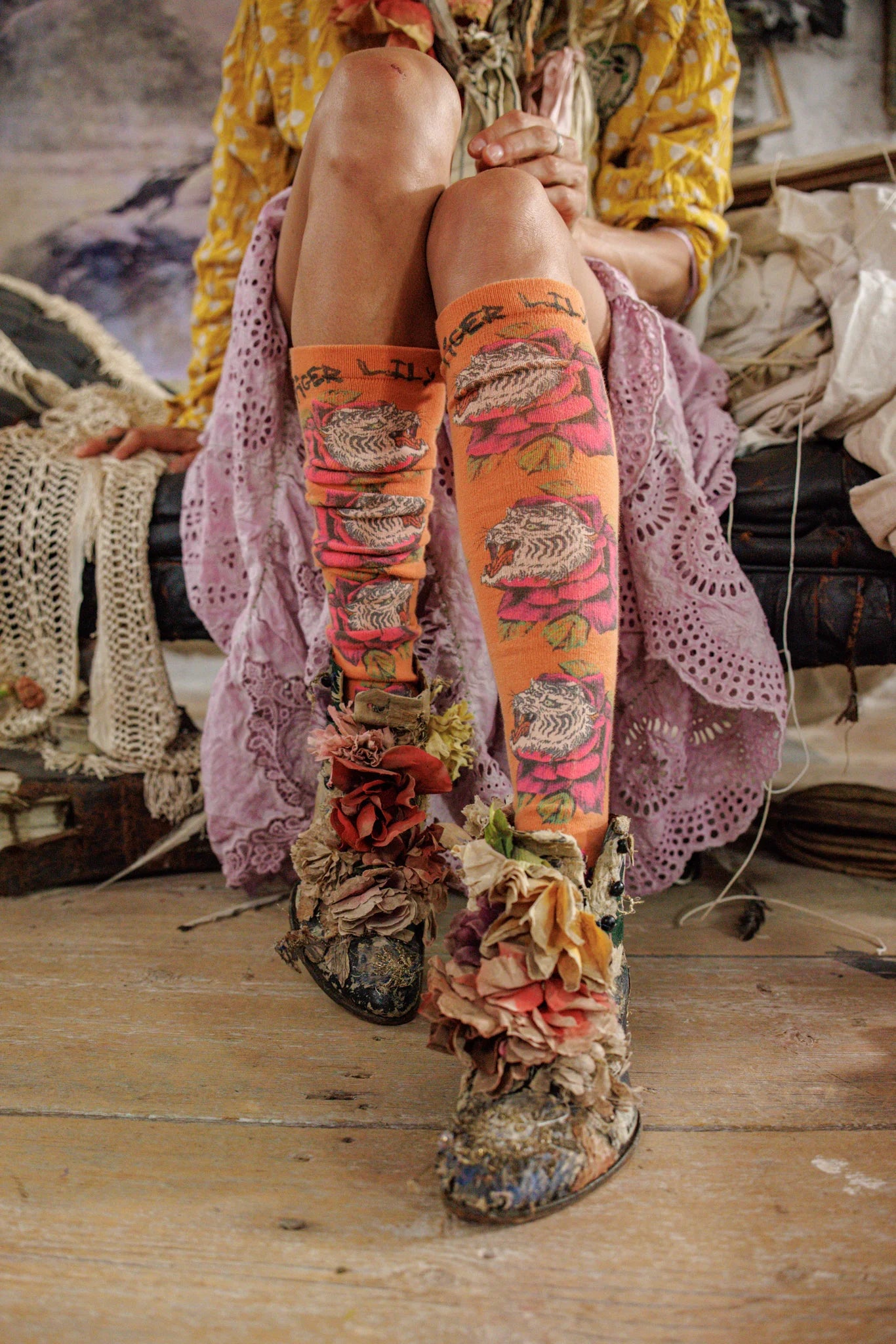 Tigerlily OTK Socks