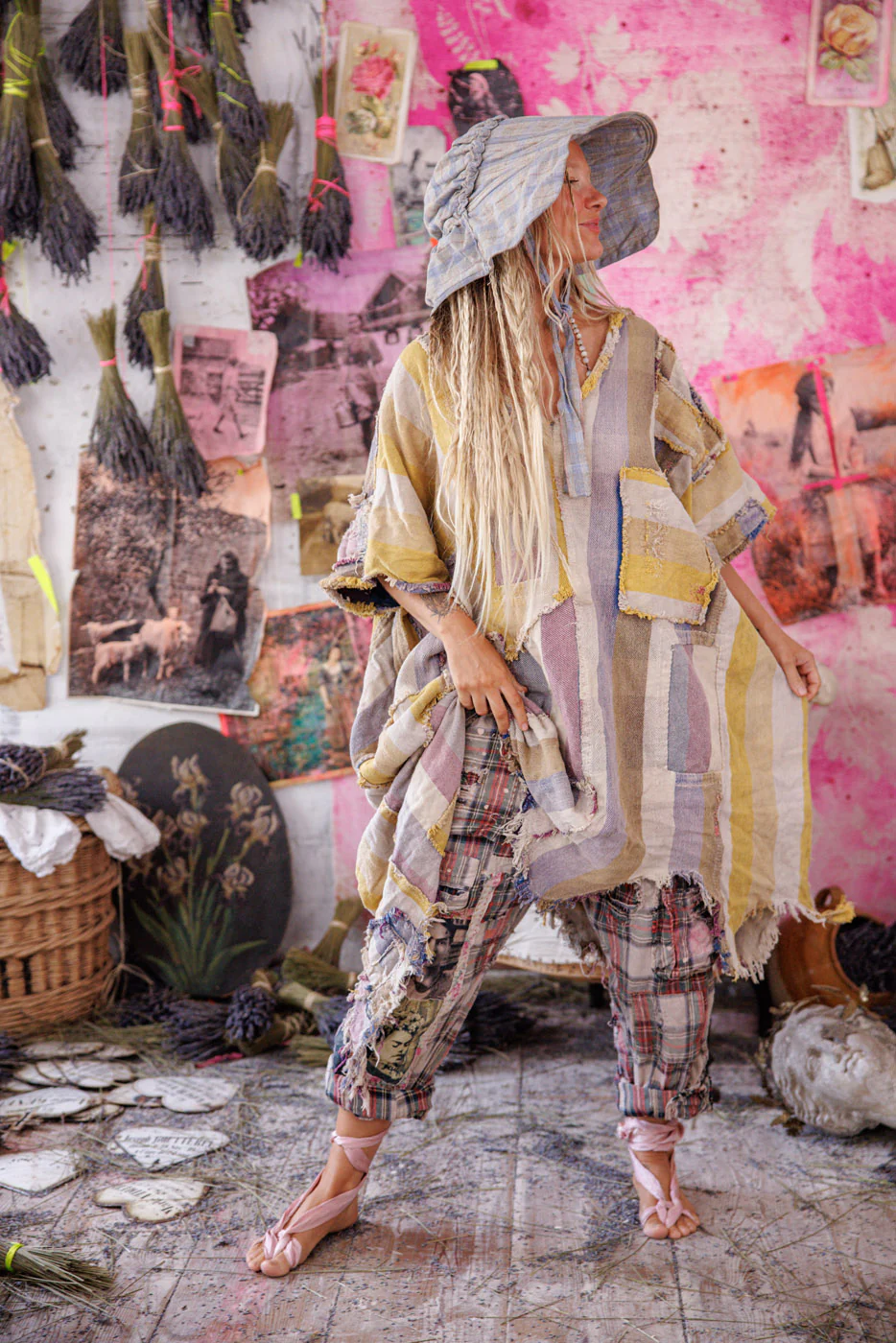 Yarn-Dyed Veda Poncho